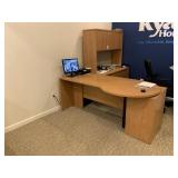 OFFICE DESK W/HUTCH & DRAWERS