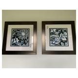 LIGHT & NAVY BLUE SQUARE PRINTS