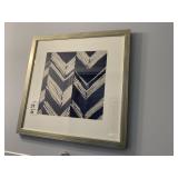 SQUARE PATTERNED NAVY PRINTS