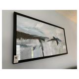 BEIGE/BLUE FRAMED PRINT