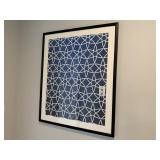 BLUE/WHITE GEOMETRIC PRINTS