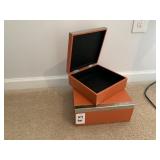ORANGE DECO BOXES- 2PC
