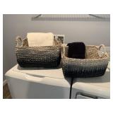 BLUE BASKETS & TOWELS