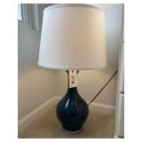 CERAMIC NAVY LAMPS- 30"H