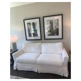 WHITE FOUR SEASONS FURNITURE SOFA (SCUFF MARK)