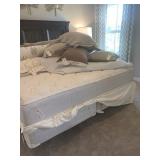 KING CANTERBURY PLUSH MATTRESS, TWIN BOXSPRINGS &
