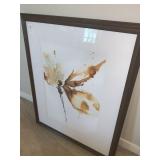 GOLD FLOWER PRINT 34" X 42"