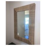 MIRROR W/ TWINE FRAME 36" X 24"