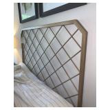 GOLD METAL DOUBLE HEADBOARD