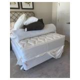 DOUBLE BEMCO MATTRESS, BOXSPRING & FRAME (SMUDGE
