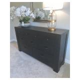 DK BROWN DISTRESSED MAGNUSSEN HOME WOOD CHEST OF