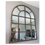 MIRROR W/ METAL SQUARES 48" X 34"