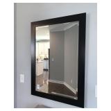 DK BROWN FRAMED MIRROR 41" X 29.5"