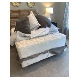 QUEEN BEMCO MATTRESS, BOXSPRING & FRAME