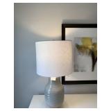 OMBRE TABLE LAMP W/ WHITE SHADE 30"H