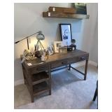 WOOD DESK 56"L X 26"W X 30"H