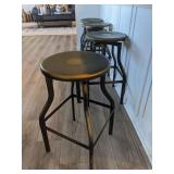 metal stools - adjustable height