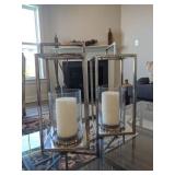 2pc-hurracan lanterns with candles