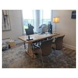 natural wood table
