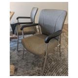 2pc-taupe office chairs
