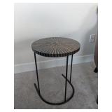 wood section accent table
