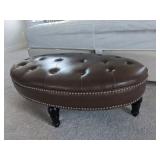 oval tufted ottoman