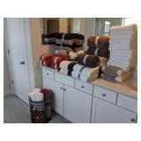 towel set with paper bin & storage basket