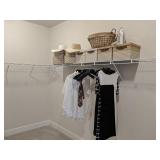 clothing, storage boxes, hats, iron & hangers