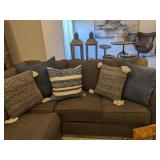 8pc-blue DKNY & Threshold pillows