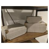 3pc-gray storage boxes