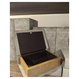 12pc-gray book storage boxes