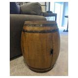 barrel - side table & wine holder