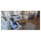 GOLD " DIMPLED" COFFEE TABLE (3