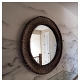 BRONZE " RIBBON" WALL MIRROR (3