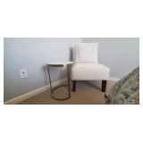 GOLD " FAUX MARBLE" SIDE TABLE (1