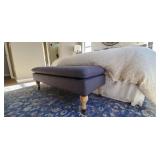 CORNFLOWER BLUE BENCH ON WHEELS (4