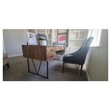 WOOD DESK W/4-DRAWERS (5