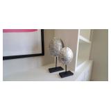 2PC-ALUMINUM & GOLD TURTLE SHELLS