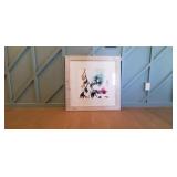 MULTI-COLOR " WATERCOLOR" TWIG WALL ART PRINT (3