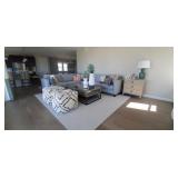 MINT GREEN SECTIONAL SOFA (9
