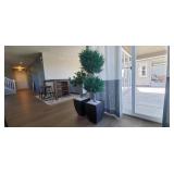 2PC-FAUX TREES IN BED OF ROCKS (3