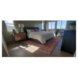DENIM KING HEADBOARD, SIDE BOARDS, & FRAME