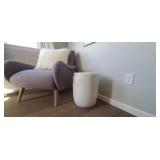 WHITE CERAMIC SIDE TABLE (1