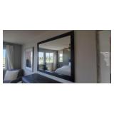 BLACK FRAMED WALL MIRROR (4