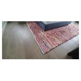 MULTI-COLOR CHEVRON " WOOL" AREA RUG (7
