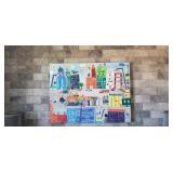 " CONSTRUCTION" CANVAS WALL ART (3