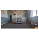 2PC-WHITE CHEST W/6-DRAWERS & DRESSER W/3-DRAWERS