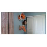 3PC-MOUNTED STUFFED ANIMALS