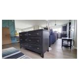 DARK WOOD DRESSER W/6-DRAWERS (4