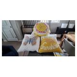 WHITE " TASSEL" BEDDING SET (FULL COMFORTER, TWIN